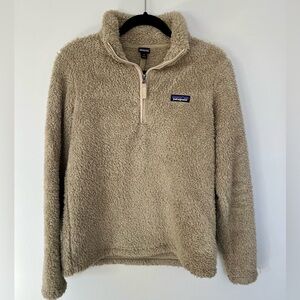 Patagonia Women’s Beige Quarter-Zip Fleece Size Medium